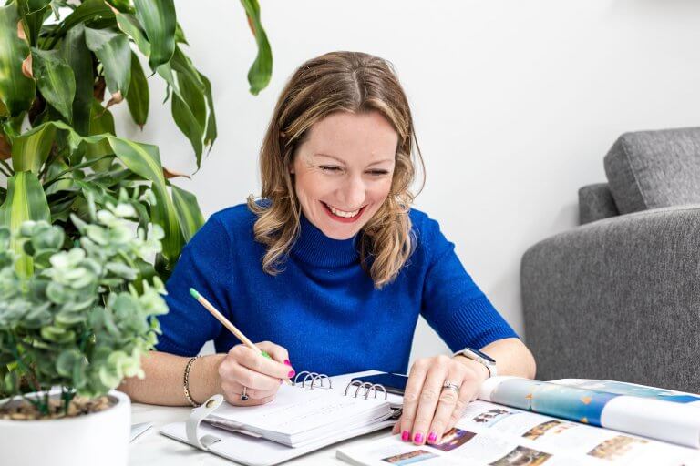 Zoe Hiljemark smiling while working